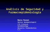 Análisis de Seguridad y Farmacoepidemiología Marco Pavesi Senior Epidemiologist CIS Clinical Epidemiology Novartis Farmacéutica S.A.