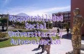 Ramón R. Abarca Fernández 1. 2 Promoviendo la Responsabilidad Social Universitaria 1. Universidad: Construye país En una época de cambio radical, el futuro.