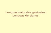 Presentació lenguas naturales gestuales 2010