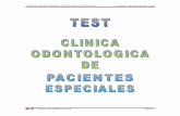 Test Clinica Odontologica de Pacientes Especiales
