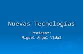 Nuevas Tecnologías Profesor: Miguel Angel Vidal. UML DIAGRAMAS Y VISTAS  Un Diagrama es una representación gráfica de una colección de elementos de modelado.