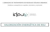 I JORNADAS DE TRATAMIENTO DE RESIDUOS SÓLIDOS URBANOS Problemas y perspectivas en su gestión, tratamiento y valorización VALORIZACIÓN ENERGÉTICA DE RSU.