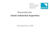 Presentación Unión Industrial Argentina 26 Septiembre, 2006.