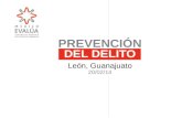 PREVENCIÓN DEL DELITO León, Guanajuato 20/02/14. ¿Por qué es importante prevenir el delito y la violencia? En seguridad pública, al igual que en la medicina,
