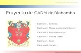 Preparación de proyecto copyright Ⓒ KOICA 2015 todos los derechos reservados Proyecto de GADM de Riobamba Capitulo 1. Sumario Capitulo 2. Mejora ambiental.