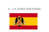 4.- LA ZONA NACIONAL. LA SUBLEVACIÓN El fracaso parcial del golpe lleva a UNA GUERRA LARGA DE POSICIONES Muerte de Sanjurjo 24 julio 1936, Burgos, JUNTA.