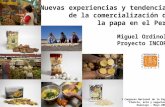 I Congreso Nacional de la Papa “Ciencia, arte y negocios” Huancayo - Mayo 2008 Nuevas experiencias y tendencias de la comercialización de la papa en el.