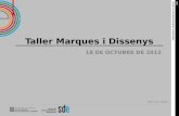 SERVEI DE DESENVOLUPAMENT EMPRESARIAL març / 15 ICEC 18 DE OCTUBRE DE 2012 Taller Marques i Dissenys.