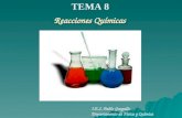 Reacciones Químicas Reacciones Químicas I.E.S. Pablo Gargallo Departamento de Física y Química TEMA 8.
