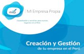 Creación y Gestión Capacitación y servicios para nuevos negocios en el Perú de tu empresa en el Perú.