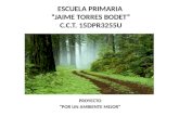 ESCUELA PRIMARIA “JAIME TORRES BODET” C.C.T. 15DPR3255U PROYECTO “POR UN AMBIENTE MEJOR”