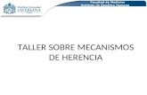 Facultad de Medicina Instituto de Genética Humana TALLER SOBRE MECANISMOS DE HERENCIA.