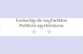 Evolución de los Partidos Políticos en Honduras. Contexto Histórico El surgimiento de los partidos políticos es Centroamérica fue a partir de la segunda.