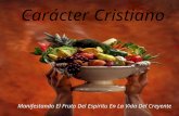Edificando CaracterLeccion 21 Carácter Cristiano Manifestando El Fruto Del Espíritu En La Vida Del Creyente.