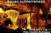 Aguas subterraneas GEOL 4017: Cap. 7 Prof. Lizzette Rodríguez.