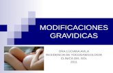 MODIFICACIONES GRAVIDICAS DRA LUCIANA AVILA RESIDENCIA DE TOCOGINECOLOGIA CLINICA DEL SOL 2011.