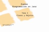 Ignacio Zahonero Martínez Luis Joyanes Aguilar Curso Programación en Java Tema 5 Clases y Objetos.