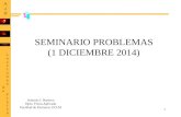 1 SEMINARIO PROBLEMAS (1 DICIEMBRE 2014) Antonio J. Barbero Dpto. Física Aplicada Facultad de Farmacia UCLM.