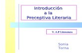 V. A.P Literatura Sonia Torna Introducción a la Preceptiva Literaria.