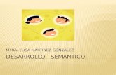 MTRA. ELISA MARTINEZ GONZÁLEZ.  Se encarga del estudio del significado de los signos lingüísticos y de sus posibles combinaciones en las palabras, frases,