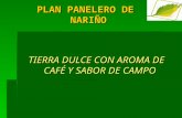 PLAN PANELERO DE NARIÑO TIERRA DULCE CON AROMA DE CAFÉ Y SABOR DE CAMPO.