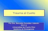Trauma al Cuello Por Dra. Betzaida González Valentín PGY-3 Universidad de Puerto Rico Medicina de Emergencia.