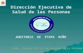 AUDITORIA DE ETAPA NIÑO Dirección Ejecutiva de Salud de las Personas Elab.: Equipo Técnico de Gestión de la Calidad.