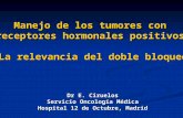 Manejo de los tumores con receptores hormonales positivos: La relevancia del doble bloqueo Dr E. Ciruelos Servicio Oncología Médica Hospital 12 de Octubre,