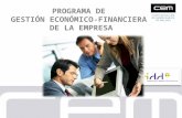 PROGRAMA DE GESTIÓN ECONÓMICO-FINANCIERA DE LA EMPRESA.