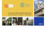 Encuesta Nacional Bicentenario Universidad Católica - Adimark 2014.