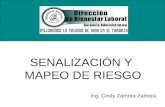 SENALIZACIÓN Y MAPEO DE RIESGO Ing. Cindy Zamora Zamora.
