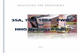 Manual 35A 70A 100A PWM for HHO Hydrogen