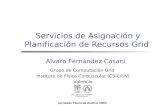 Servicios de Asignación y Planificación de Recursos Grid Grupo de Computación Grid Instituto de Física Corpuscular (CSIC/UV) Valencia Álvaro Fernández.