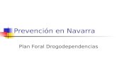 Prevención en Navarra Plan Foral Drogodependencias.