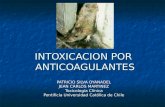 INTOXICACION POR ANTICOAGULANTES PATRICIO SILVA OYANADEL JEAN CARLOS MARTINEZ Toxicología Clínica Pontificia Universidad Católica de Chile.