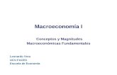 Macroeconomía I Conceptos y Magnitudes Macroeconómicas Fundamentales Leonardo Vera UCV-FACES Escuela de Economía.