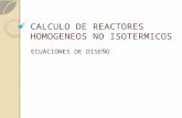 Calculo de Reactores Homogeneos No Isotermicos