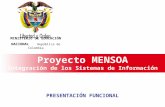 Ministerio de Educación Nacional República de Colombia Proyecto MENSOA Integración de los Sistemas de Información MINISTERIO DE EDUCACIÓN NACIONAL República.