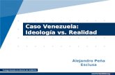 Company LOGO  Alejandro Peña Esclusa  Caso Venezuela: Ideología vs. Realidad Trabajo basado en informe de SUMATE.