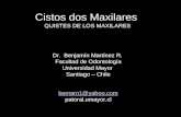 Cistos dos Maxilares QUISTES DE LOS MAXILARES Dr. Benjamín Martínez R. Facultad de Odontología Universidad Mayor Santiago – Chile bemaro1@yahoo.com patoral.umayor.cl.