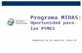 Programa MIDAS: Oportunidad para las PYMES Compañeros de las Americas. Enero 29.