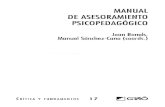 Manual de asesoramiento psicopedagógico, capítulo 8, Jaume Funes Artiaga)