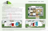 DESCRIPCION DEL MODELO: El modelo de vivienda basado en sistema de paneles termoaislantes ONEVO de aproximadamente 29 m2 cada lado proveerán excelente.