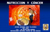 NUTRICION Y CÁNCER JAVIER EDUARDO CURO YLLACONZA CNP 1555 Lic. EN NUTRICIÓN HUMANA UNIVERSIDAD NACIONAL MAYOR DE SAN MARCOS.