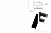 El conflicto entre continentales y analíticos, Barcelona, Crítica, 2002. Libro