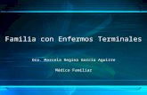 Familia con Enfermos Terminales Dra. Marcela Regina García Aguirre Médico Familiar.