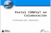 Portal CONEVyT en Colaboración Información General.