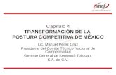 1 Capítulo 4 TRANSFORMACIÓN DE LA POSTURA COMPETITIVA DE MÉXICO Lic. Manuel Pérez Cruz Presidente del Comité Técnico Nacional de Competitividad Gerente.