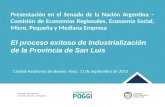 Presentación en el Senado de la Nación Argentina – Comisión de Economías Regionales, Economía Social, Micro, Pequeña y Mediana Empresa El proceso exitoso.