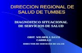 DIRECCION REGIONAL DE SALUD DE TUMBES DIAGNOSTICO SITUACIONAL DE SERVICIOS DE SALUD OBST. WILMER J. DAVIS CARRILLO DIRECTOR DE SERVICIOS DE SALUD.